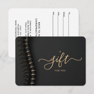 Carte Certificat-cadeau pour la petite chiropratique de 