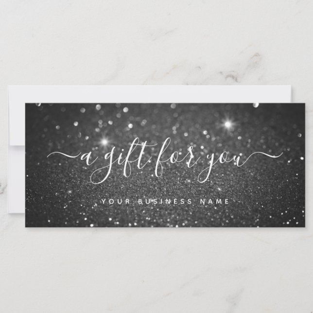 Carte Certificat cadeau professionnel de Parties scintil (Devant)