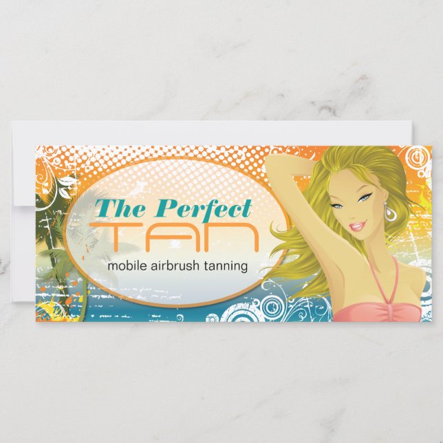 CARTE CERTIFICAT CADEAU SALON DE TANNING (Devant)