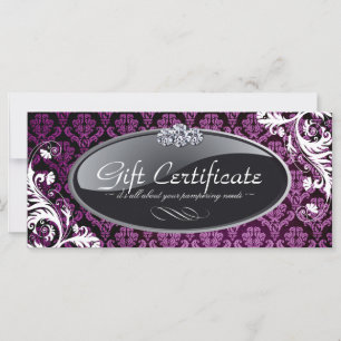 CARTE CERTIFICAT CADEAU SALON ET SPA