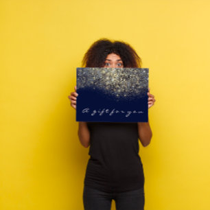 Carte Certificat cadeau Sepia Gold Parties scintillant B