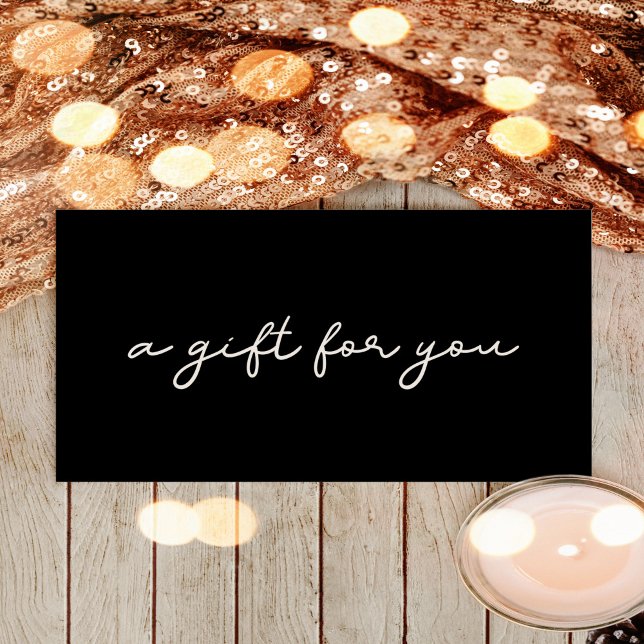 Carte Certificat cadeau simple (Créateur téléchargé)