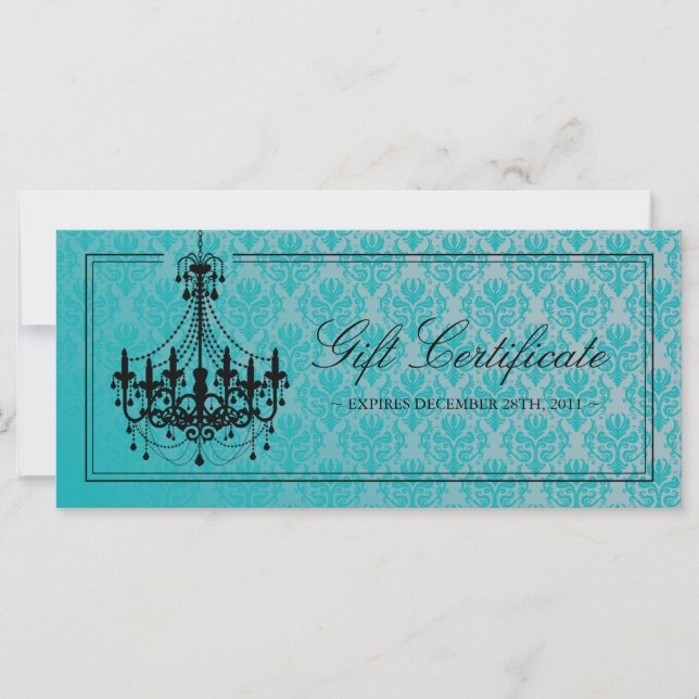 CARTE CERTIFICAT CADELIER DU CHANDELIER (Devant)