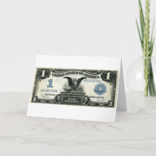 Carte Certificat d'argent US d'un dollar 1899