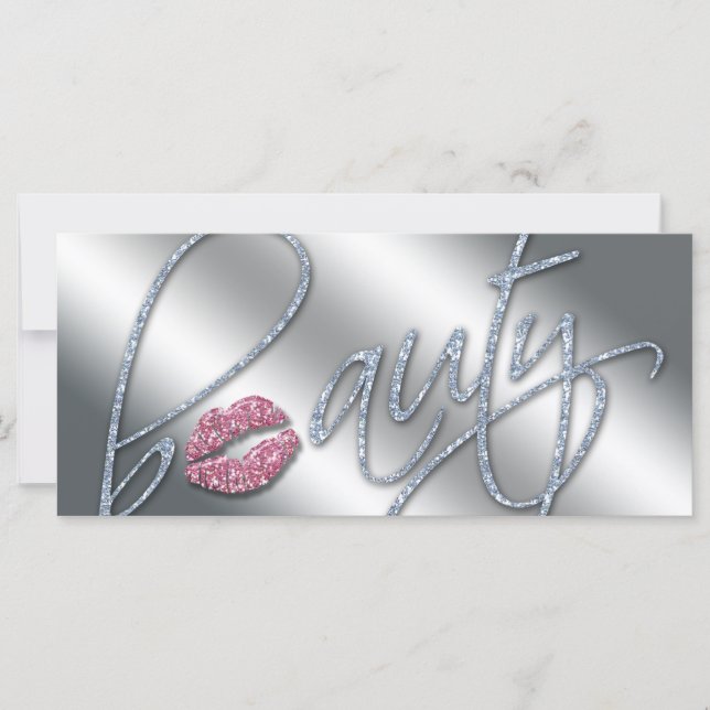 Carte Certificat de beauté Maquillage Artiste Parties sc (Devant)