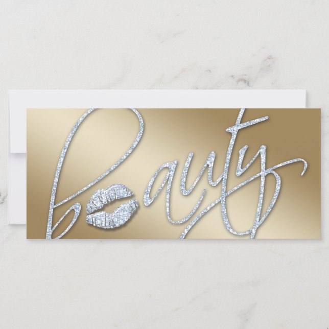 Carte Certificat de beauté Maquillage Artiste Parties sc (Devant)
