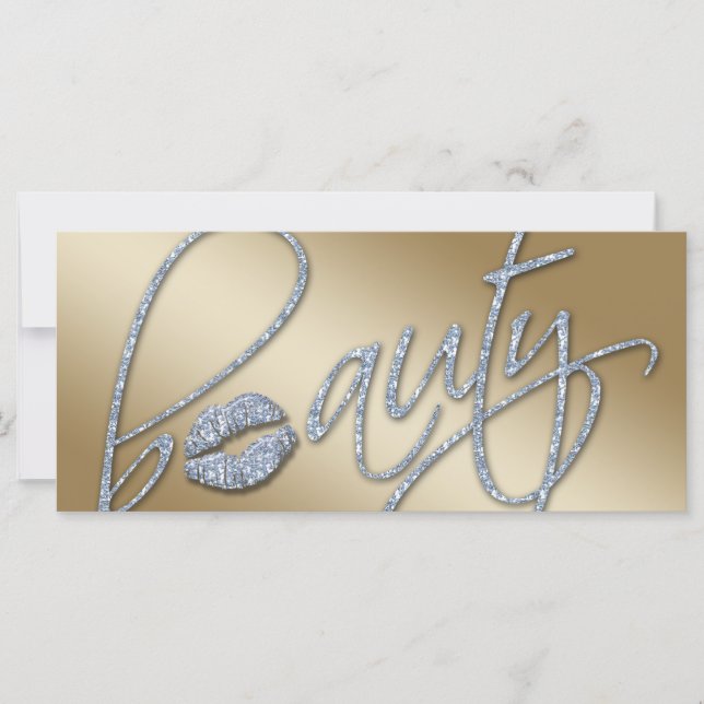 Carte Certificat de beauté Maquillage Artiste Parties sc (Devant)
