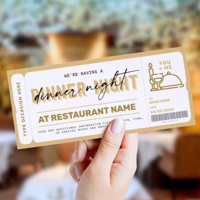 Carte Certificat de bon cadeau de nuit (Créateur téléchargé)