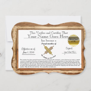 Carte Certificat de Mère en Droit - humour