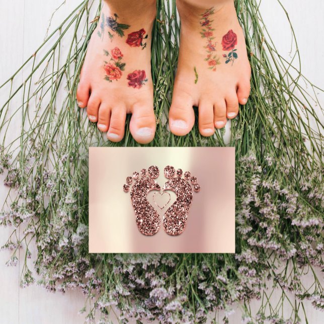 Carte Certificat de réflexologie de massage thérapeutiqu (Therapy Massage Reflexology Certificate Gift Rose)