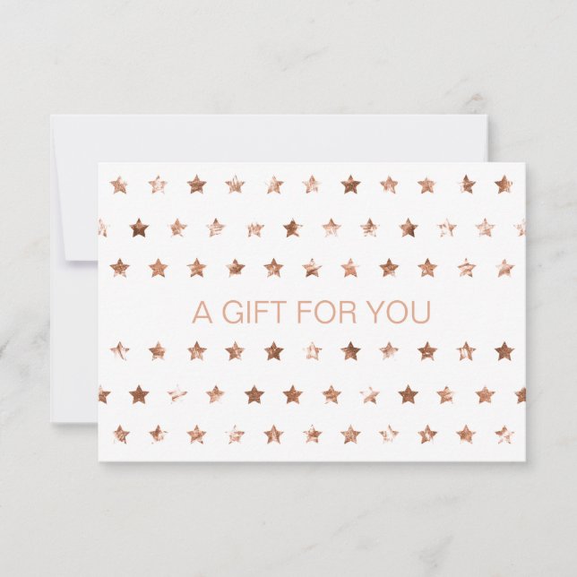 Carte CERTIFICAT D'ENTREPRISE Glitter Stars (Devant)