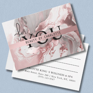Carte CERTIFICAT D'ENTREPRISE Pour vous Marbre rose-