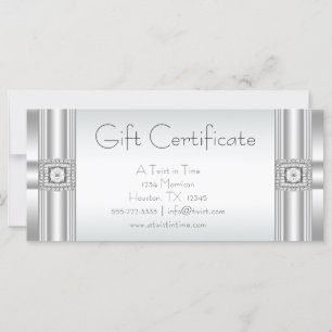 Carte Certificats cadeaux d'affaires Certificats cadeaux