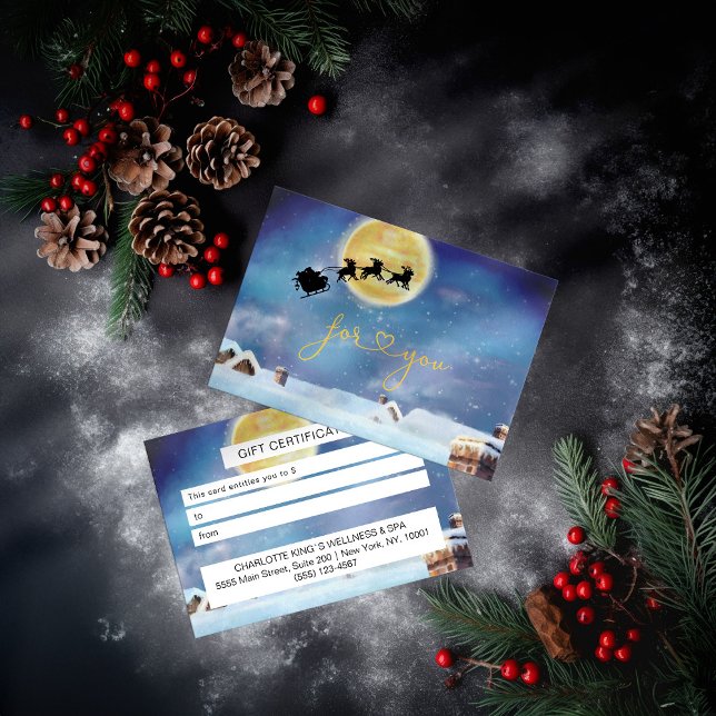Carte Certificats cadeaux d'affaires de Noël (Créateur téléchargé)