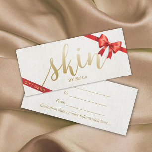 Carte Certificats cadeaux d'affaires Spa de salon de soi