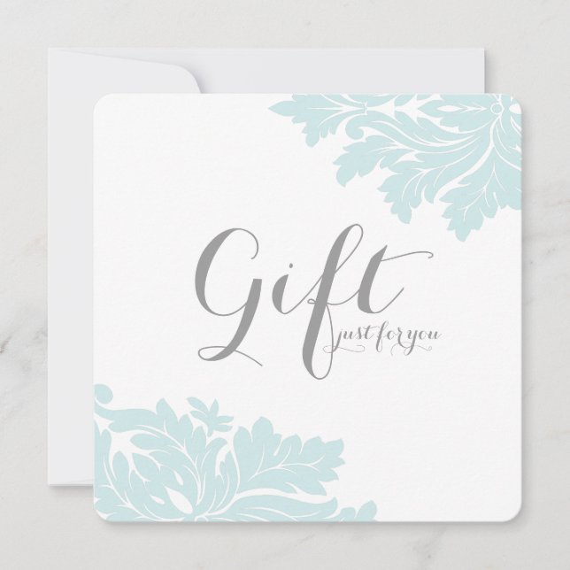 Carte Certificats cadeaux Damas Classy (Devant)