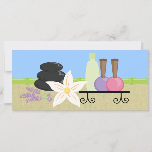 Carte Certificats cadeaux de Spa ou de salon de ongles (Devant)