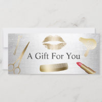 Certificats cadeaux Moderne Gold Silver Beauty Sal