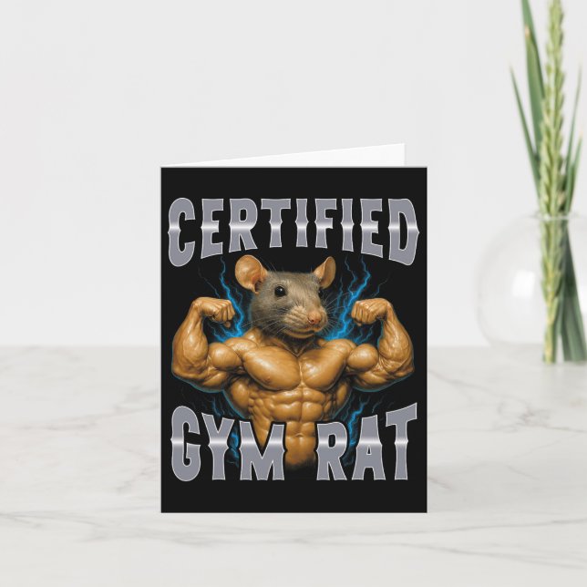 Carte Certifié Gym Rat (Devant)