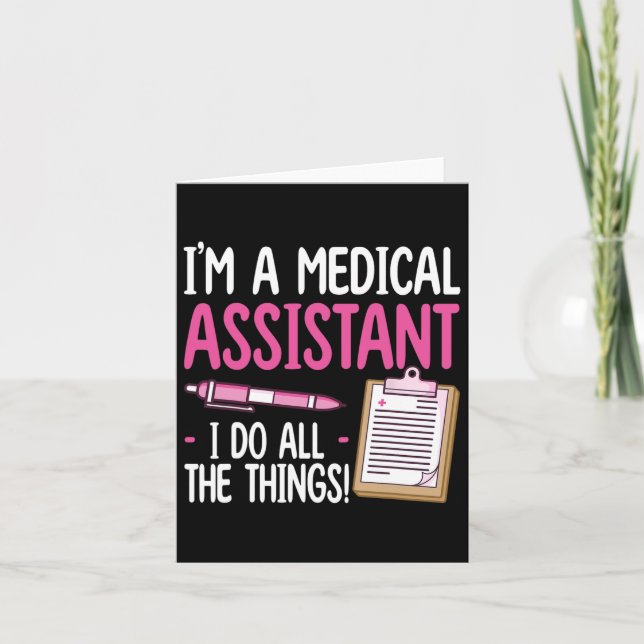 Carte Certifié Médicale Design Istant Femmes Infirmière  (Devant)