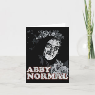 Carte Cerveau d'Abby Normal Drôle Halloween