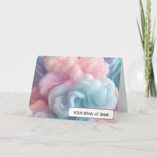 Carte Cerveau en bonbon de coton pour Humour d'insomnie