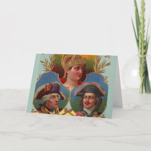 Carte César - Kaiser - Tsar boîte à cigares étiquette