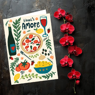 Carte C'est Amore Italien Food Valentine Love Whimsical