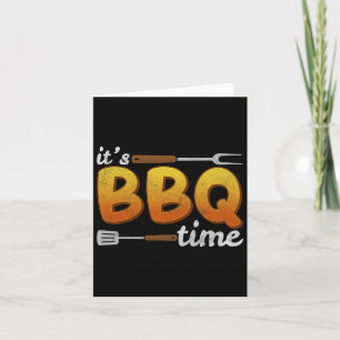 Carte C'est Bbq Time Grilling Bbq Lover Meat Smoker Men