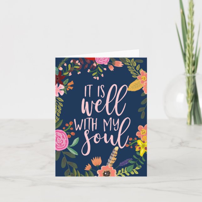 Carte C'Est Bien Avec Mon Âme, Mon Hymne, La Bible, Cita (Devant)
