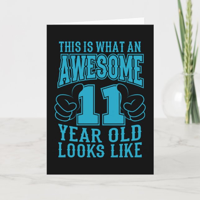 Carte C'EST CE QUI EST UN EXCELLENT 11 ANS, 11ème annive (Devant)