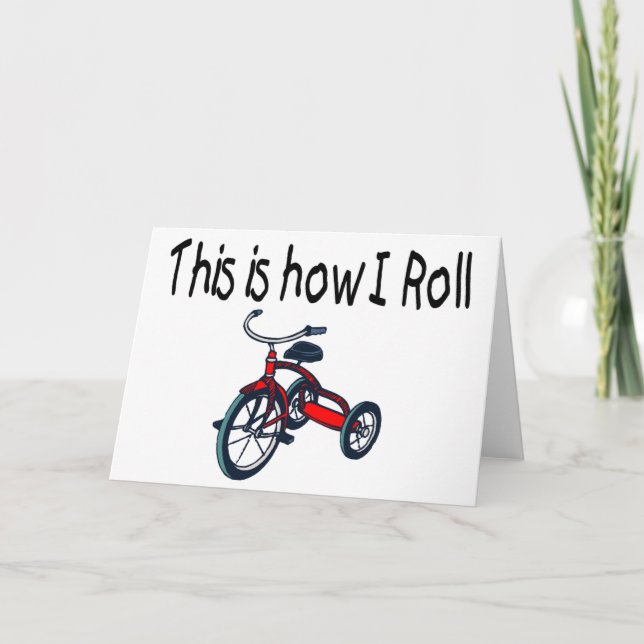 Carte C'est comment je roule (le tricycle rouge) (Devant)