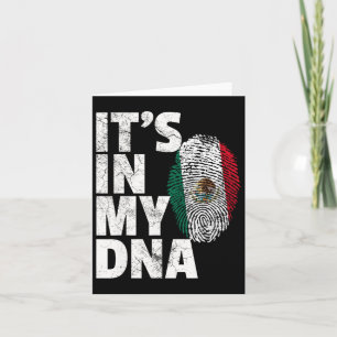 Carte C'est dans mon Adn Mexicain drapeau Cinco De Mayo 