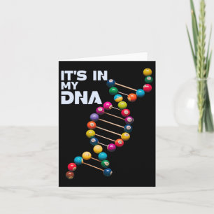 Carte C'est dans mon Dna Billiard Pool Joueur de billard
