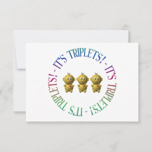 Carte C'est des triplés !