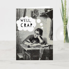 Carte C'Est Drôle De Me Manquer L'Illustration Vintage