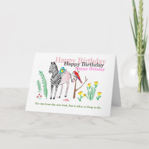 Carte C'est drôle pour elle.