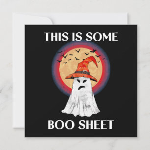 Carte C'est du Papier de Boo Halloween Fantôme Drôle