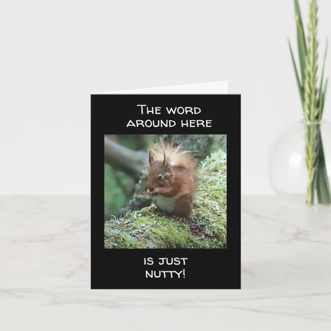 CARTE C'EST JUSTE "NUTTY", ON NE PEUT PAS ATTEINDRE "40" (Devant)