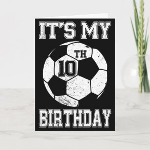 Carte C'est la conception de football pour mon 10e anniv