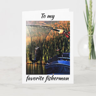 CARTE C'EST LA JOURNÉE DE VALENTINE *MON PÊCHEUR PRÉFÉRÉ
