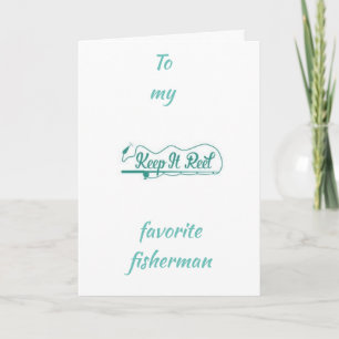 CARTE C'EST LA JOURNÉE DE VALENTINE *MON PÊCHEUR PRÉFÉRÉ