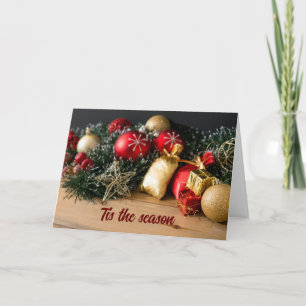 CARTE C'EST LA SAISON DE VOUS SOUHAITER UN JOYEUX NOËL