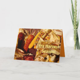 Carte C'est la saison des récoltes, jolie scène d'automn