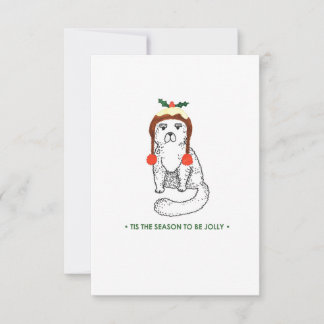 Carte C'Est La Saison D'Être Jolly Christmas Card