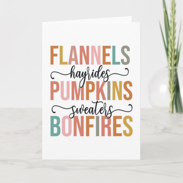 Carte C'est l'automne de nouveau (Devant)