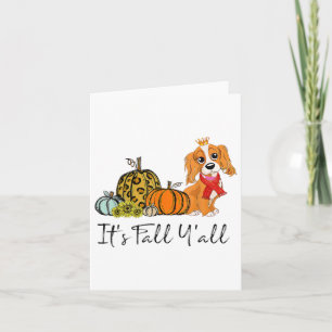 Carte C'est l'automne vous autres Er Épaniel Halloween T