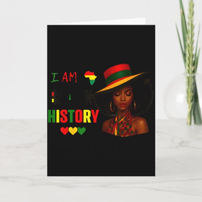 Carte C'est le mois de l'histoire des Noirs Afro-América (Devant)