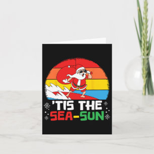 Carte C'Est Le Sea Sun Père Noël Beach Noël Été À Ju