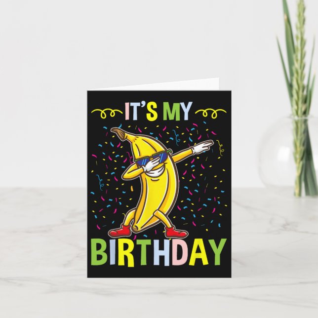 Carte C'Est Ma Banane D'Anniversaire Pour Banana Lover (Devant)